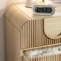 Made in Meubles Chevet<Table de chevet en bois de paulownia Nilo