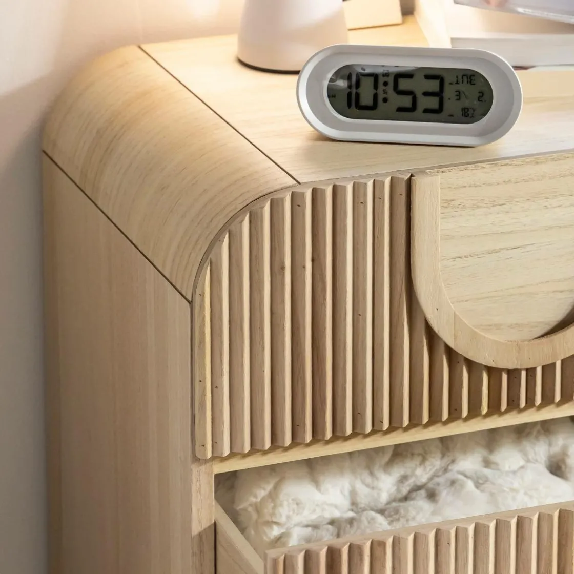 Made in Meubles Chevet<Table de chevet en bois de paulownia Nilo