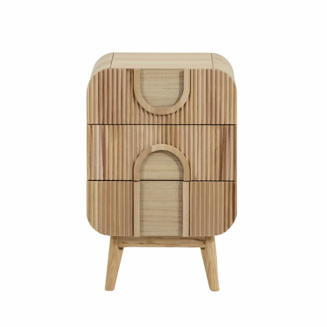 Made in Meubles Chevet<Table de chevet en bois de paulownia Nilo