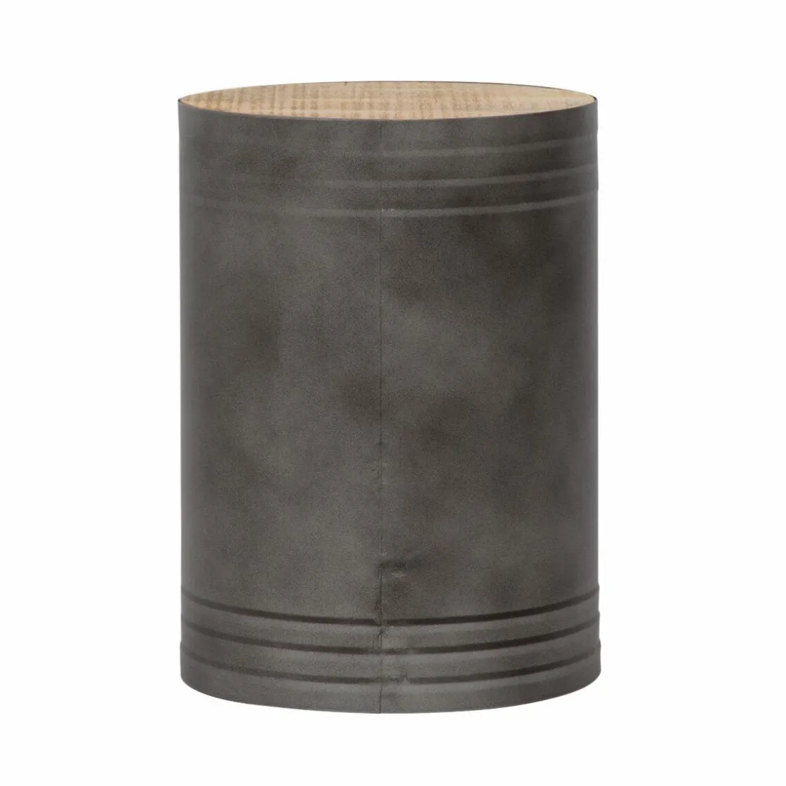 Made in Meubles Chevet<Table de chevet en métal gris Locker