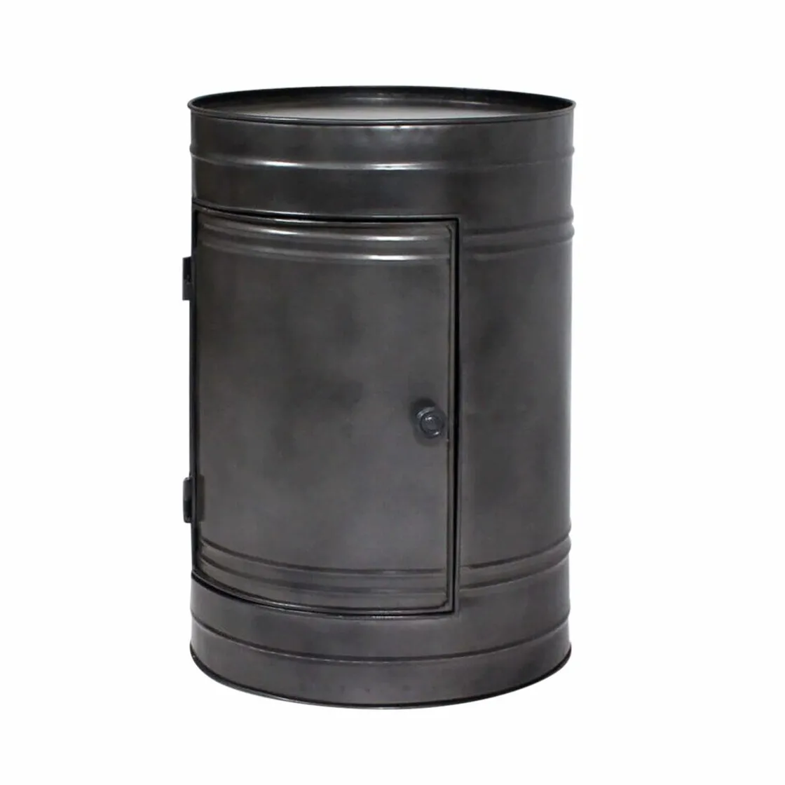 Made in Meubles Chevet<Table de chevet en métal gris Meryl