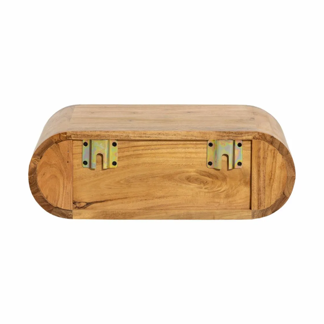 Made in Meubles Chevet<Table de chevet murale arrondie en bois d'acacia Orane