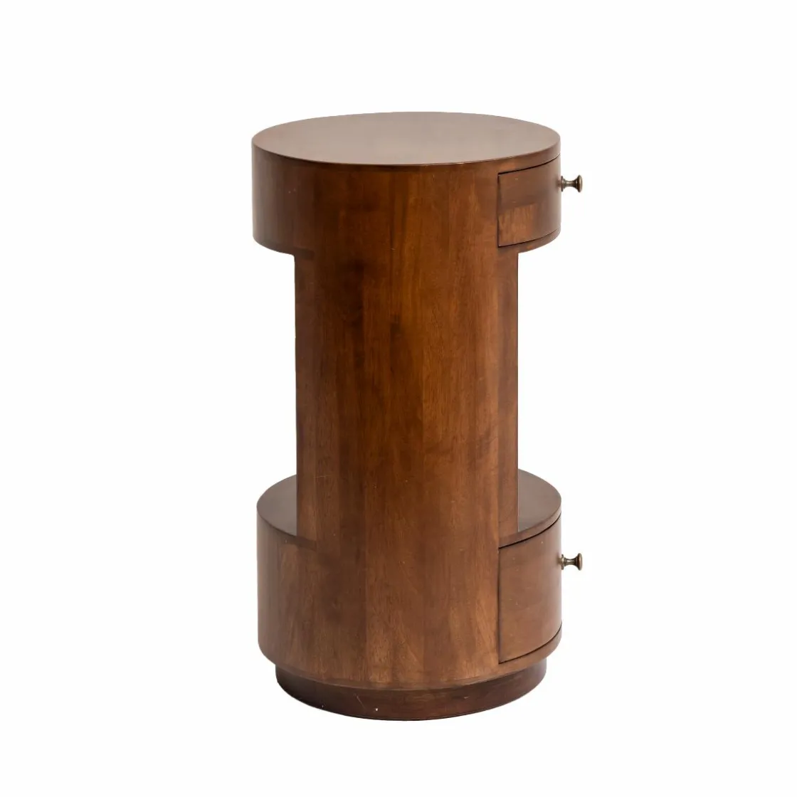 Made in Meubles Chevet<Table de chevet ronde en bois de manguier Oana