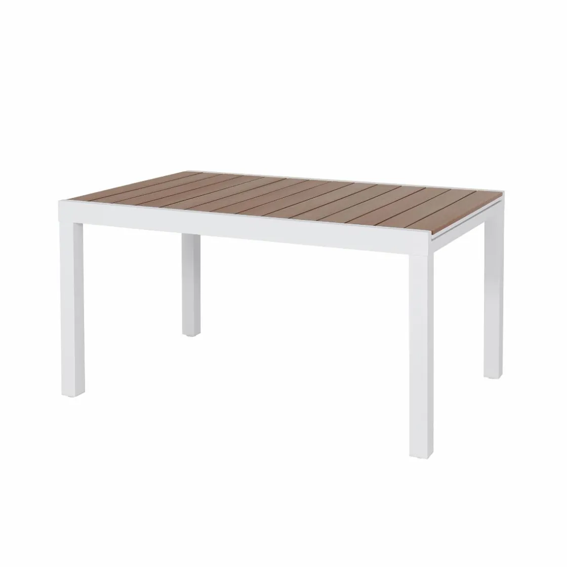 Made in Meubles Table De Jardin<Table de jardin blanche en aluminium Ayden