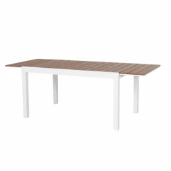 Made in Meubles Table De Jardin<Table de jardin blanche en aluminium Ayden