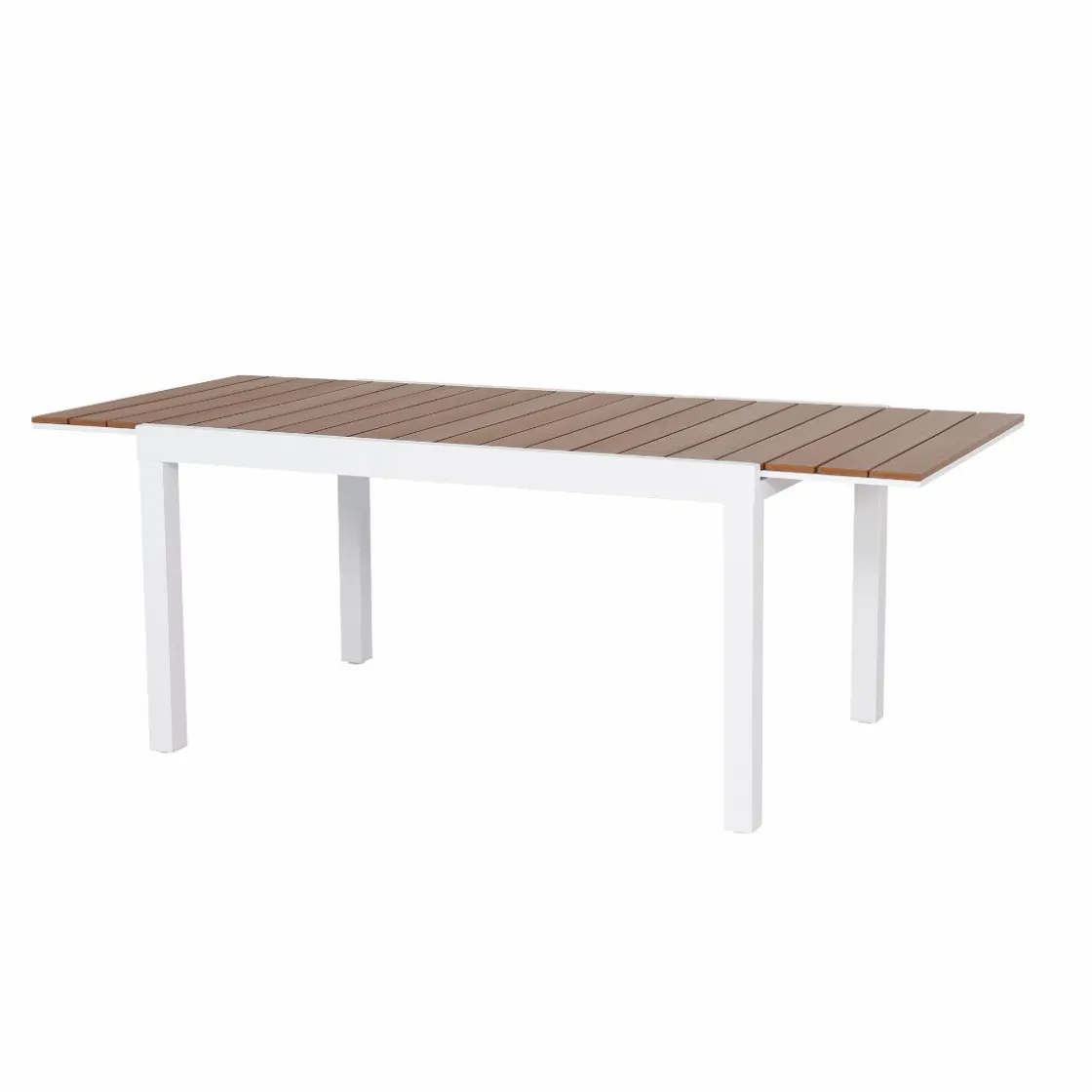 Made in Meubles Table De Jardin<Table de jardin blanche en aluminium Ayden
