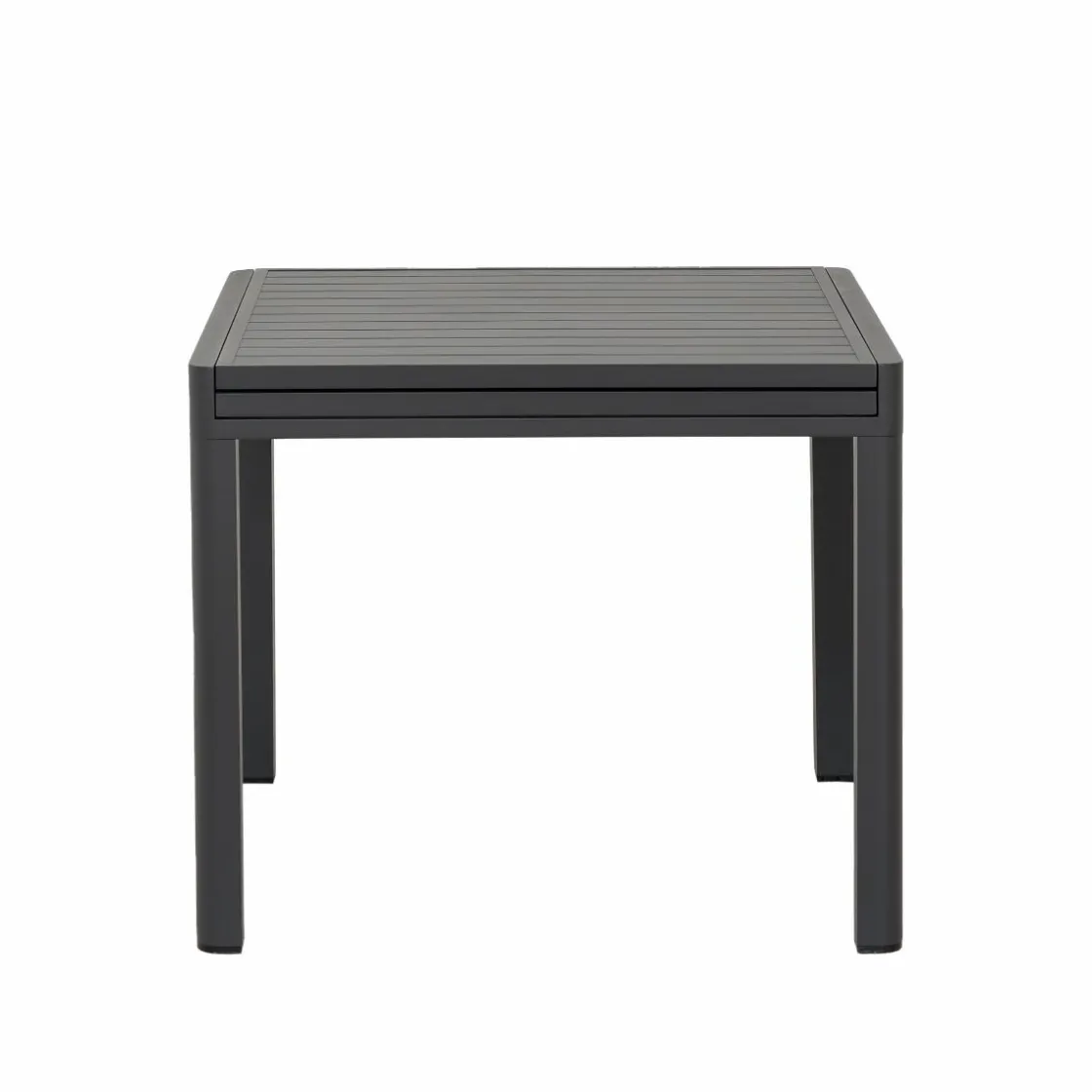 Made in Meubles Table De Jardin<Table de jardin carrée en aluminium gris Kaïa