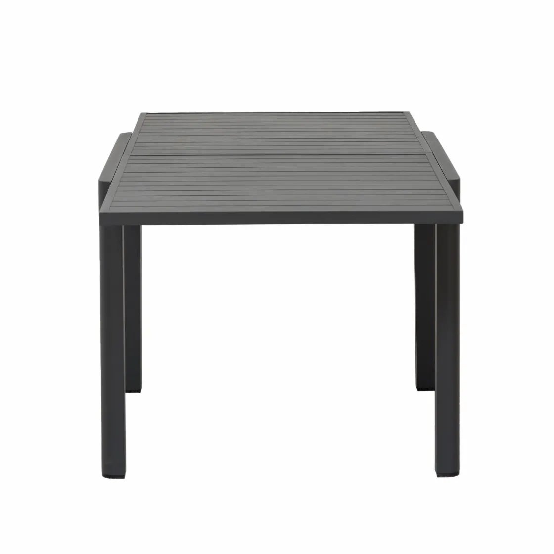 Made in Meubles Table De Jardin<Table de jardin carrée en aluminium gris Kaïa