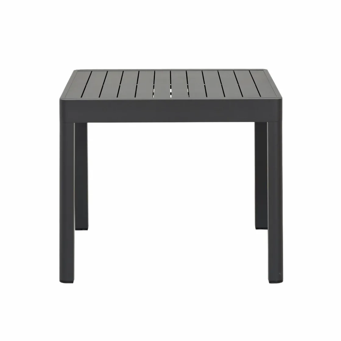 Made in Meubles Table De Jardin<Table de jardin carrée en aluminium gris Kaïa