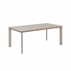 Made in Meubles Table De Jardin<Table de jardin en aluminium taupe Kaïa
