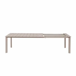 Made in Meubles Table De Jardin<Table de jardin en aluminium taupe Kaïa