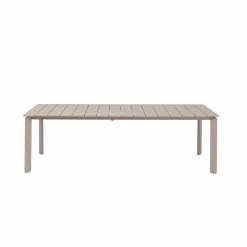 Made in Meubles Table De Jardin<Table de jardin en aluminium taupe Kaïa