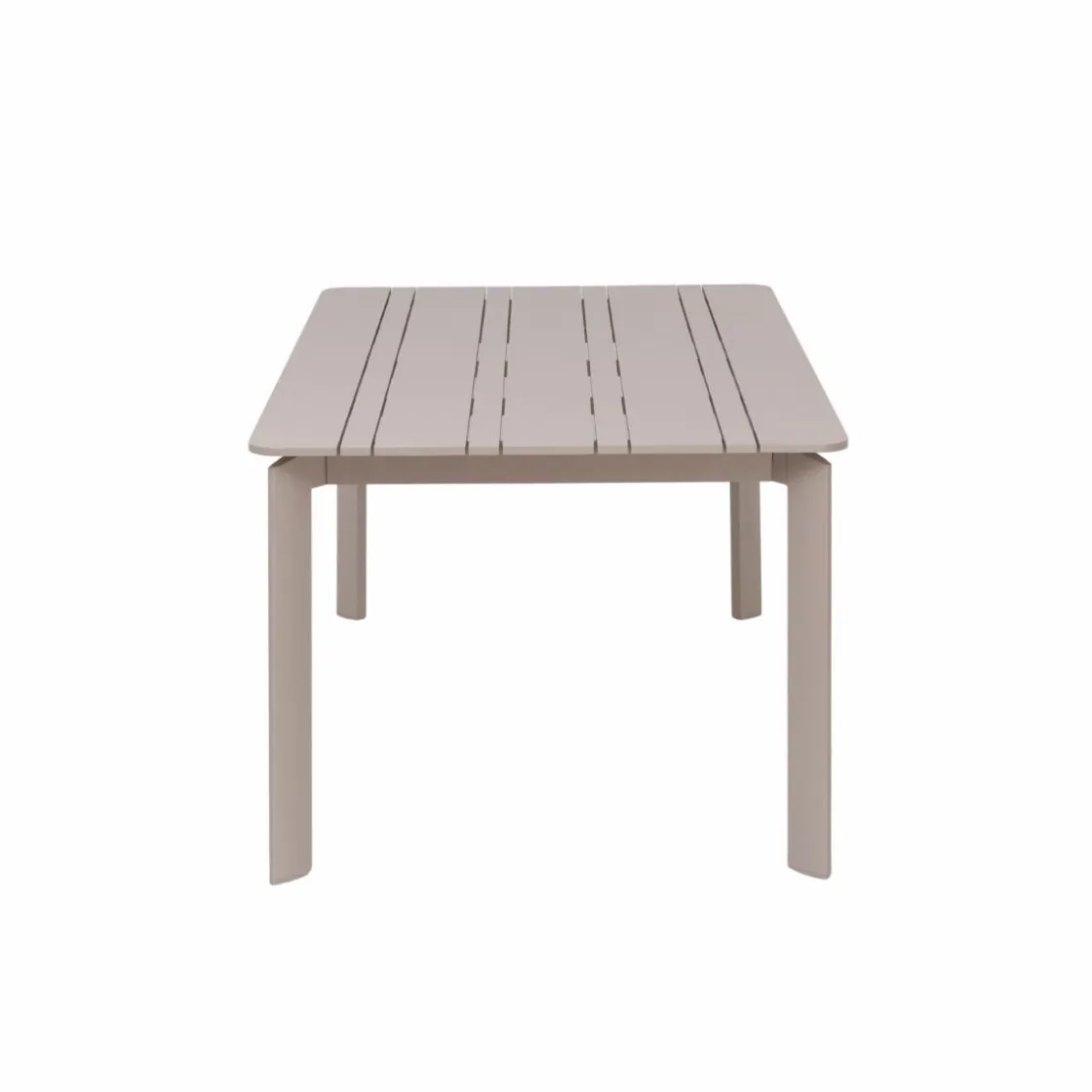 Made in Meubles Table De Jardin<Table de jardin en aluminium taupe 8 places Kaïa