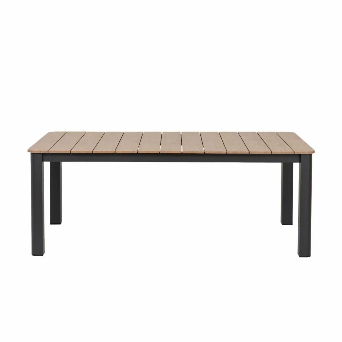 Made in Meubles Table De Jardin<Table de jardin en aluminium gris et effet bois Ayden