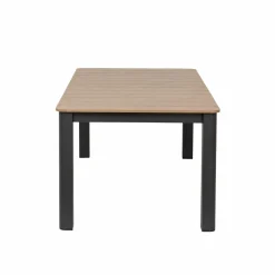 Made in Meubles Table De Jardin<Table de jardin en aluminium gris et effet bois Ayden