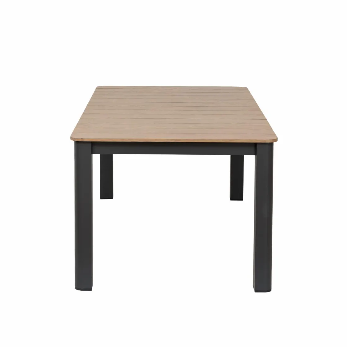 Made in Meubles Table De Jardin<Table de jardin en aluminium gris et effet bois Ayden