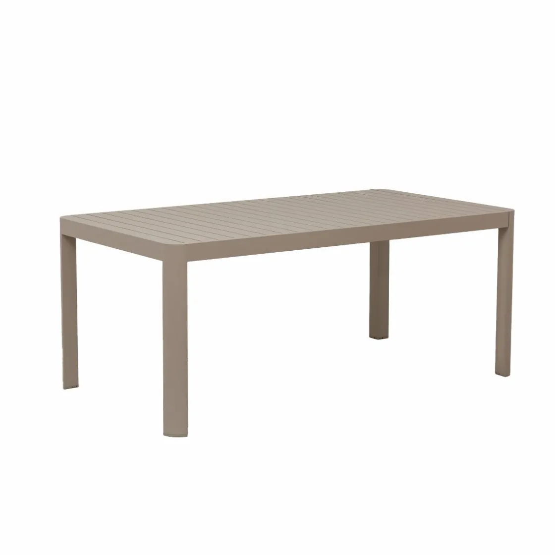Made in Meubles Table De Jardin<Table de jardin rectangulaire en aluminium taupe Kaïa