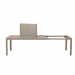 Made in Meubles Table De Jardin<Table de jardin rectangulaire en aluminium taupe Kaïa