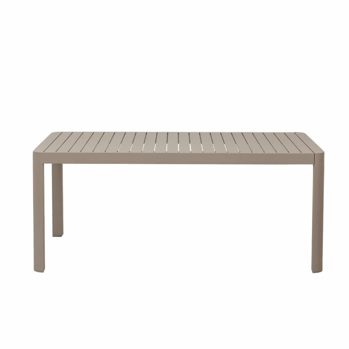 Made in Meubles Table De Jardin<Table de jardin rectangulaire en aluminium taupe Kaïa