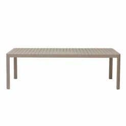 Made in Meubles Table De Jardin<Table de jardin rectangulaire en aluminium taupe Kaïa