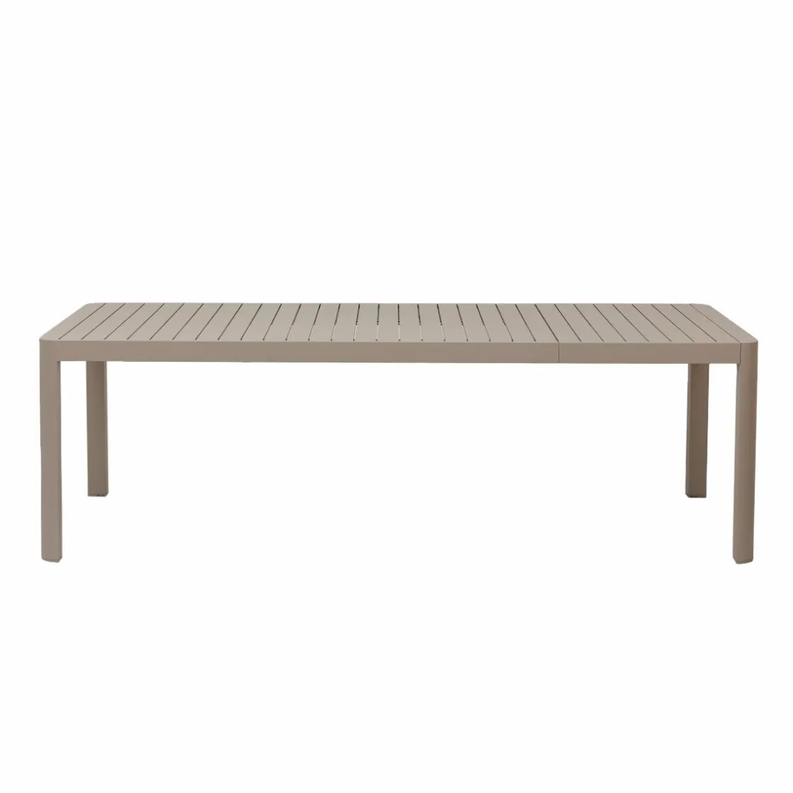 Made in Meubles Table De Jardin<Table de jardin rectangulaire en aluminium taupe Kaïa