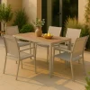 Made in Meubles Table De Jardin<Table de jardin taupe en aluminium Ayden