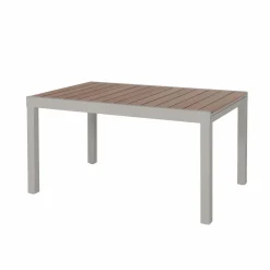 Made in Meubles Table De Jardin<Table de jardin taupe en aluminium Ayden