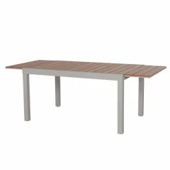 Made in Meubles Table De Jardin<Table de jardin taupe en aluminium Ayden