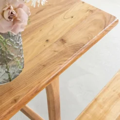 Made in Meubles Table À Manger<Table haute en bois d'acacia Orane