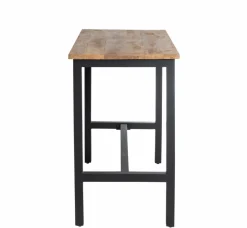 Made in Meubles Table À Manger<Table haute en bois de manguier et métal Petra