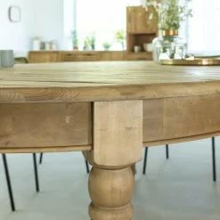 Made in Meubles Table À Manger<Table à manger avec allonges en bois recyclé Garance