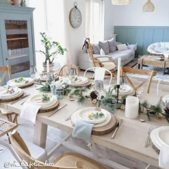 Made in Meubles Table À Manger<Table à manger avec allonges en bois de manguier blanchi Terra