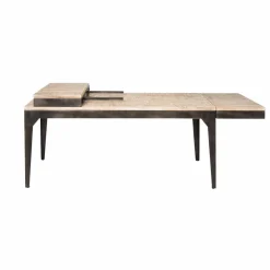 Made in Meubles Table À Manger<Table à manger avec allonges en bois de manguier et métal Locker