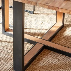 Made in Meubles Table À Manger<Table à manger en bois d'acacia Laurie