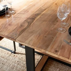 Made in Meubles Table À Manger<Table à manger en bois d'acacia Laurie