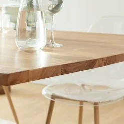 Made in Meubles Table À Manger<Table à manger en bois d'acacia et métal Coco