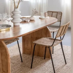 Made in Meubles Table À Manger<Table à manger en bois d'acacia Paulo