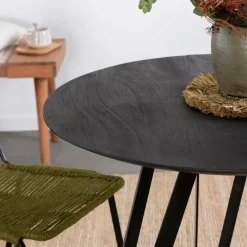 Made in Meubles Table À Manger<Table à manger en bois de manguier et métal Rosie