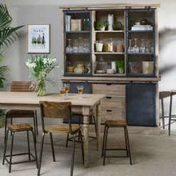 Made in Meubles Table À Manger<Table à manger en bois de manguier Louis