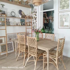 Made in Meubles Table À Manger<Table à manger en bois de manguier Louis