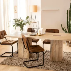 Made in Meubles Table À Manger<Table à manger en bois de manguier Vivien