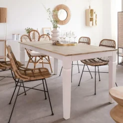 Made in Meubles Table À Manger<Table à manger en bois de manguier Eden