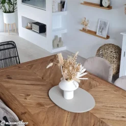 Made in Meubles Table À Manger<Table à manger en bois recyclé Blaise