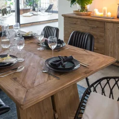 Made in Meubles Table À Manger<Table à manger en bois recyclé Blaise