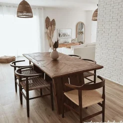 Made in Meubles Table À Manger<Table à manger en bois recyclé Blaise