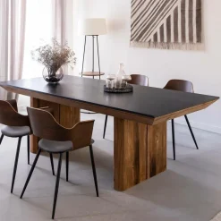 Made in Meubles Table À Manger<Table à manger en pin recyclé Constance