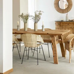 Made in Meubles Table À Manger<Table à manger en pin recyclé Blaise