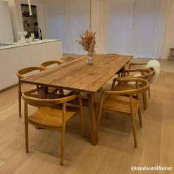 Made in Meubles Table À Manger<Table à manger en pin recyclé Blaise