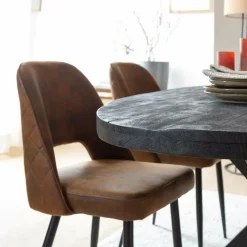 Made in Meubles Table À Manger<Table à manger ovale en bois de manguier Amor