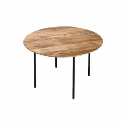 Made in Meubles Table À Manger<Table à manger ronde en bois de manguier Gloria